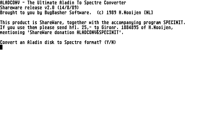 Aladin to Spectre Converter — screenshot 1